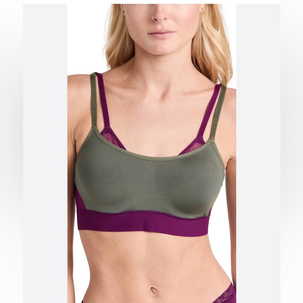 Natori Olive and Purple Bra